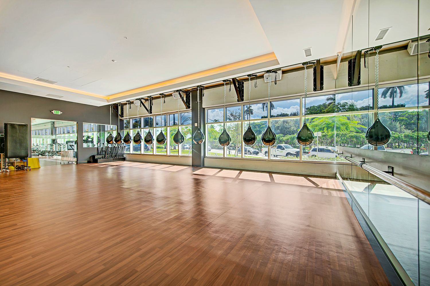 Boxing studio at Anatomy Coconut Grove