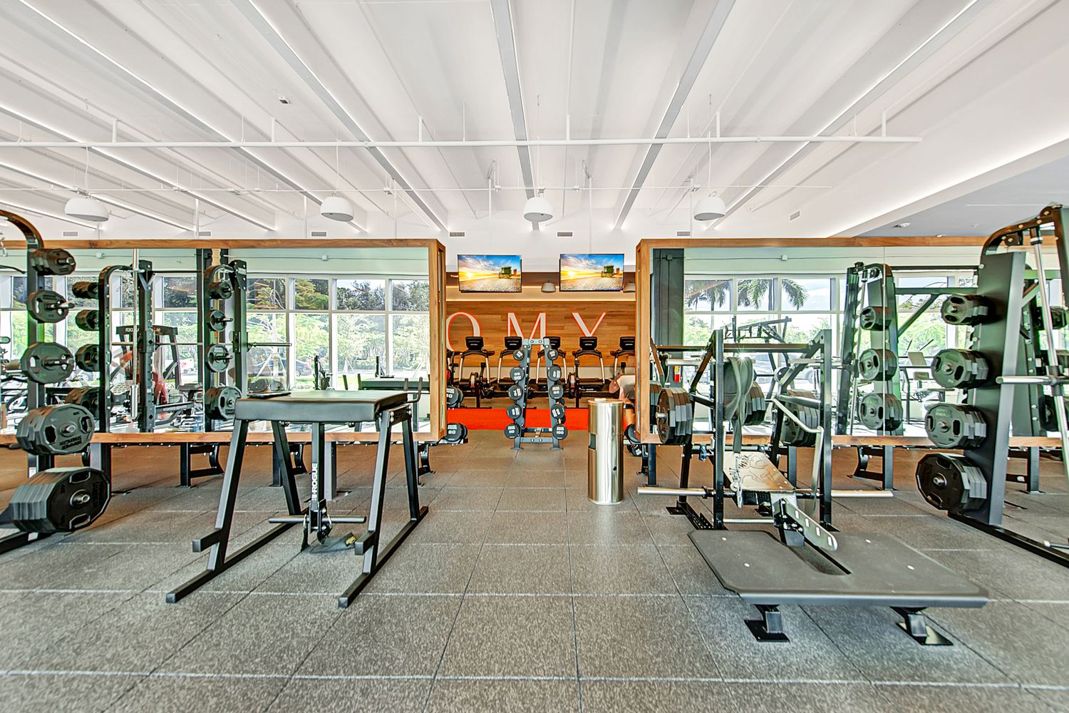 Strength floor at Anatomy Coconut Grove