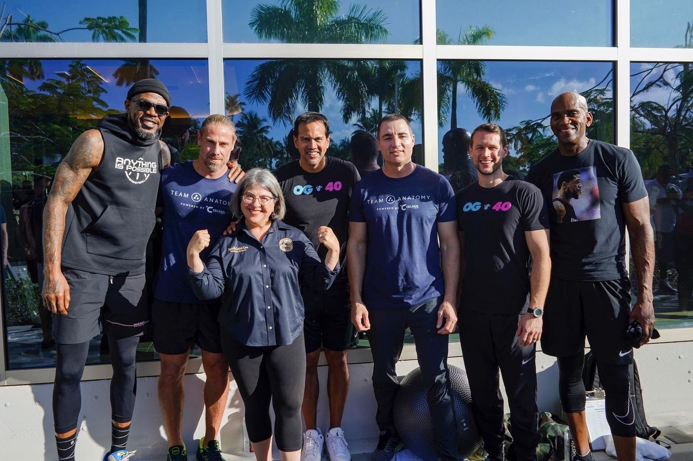 Anatomy team with the Udonis Haslem Foundation